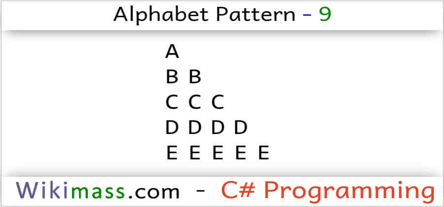 c-alphabet-pattern-9