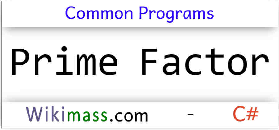 c-program-to-find-prime-factor