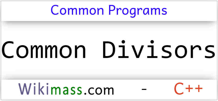 c-program-to-find-common-divisors