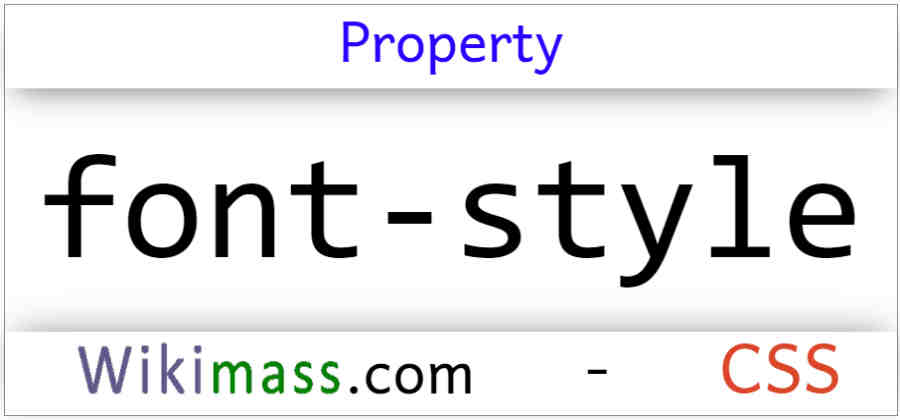 css-font-style-property