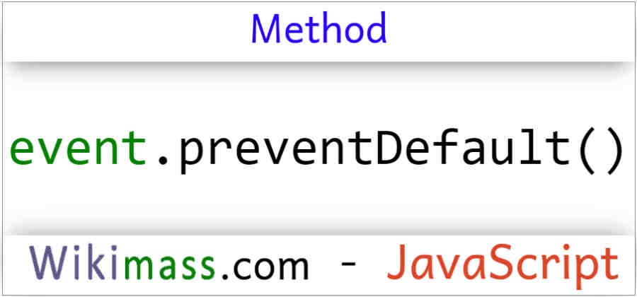 JavaScript event.preventDefault() Method