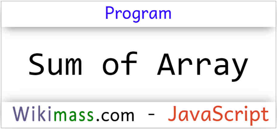 Js Sum Value In Array Of Objects