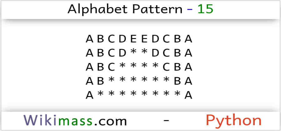 python-alphabet-pattern-15