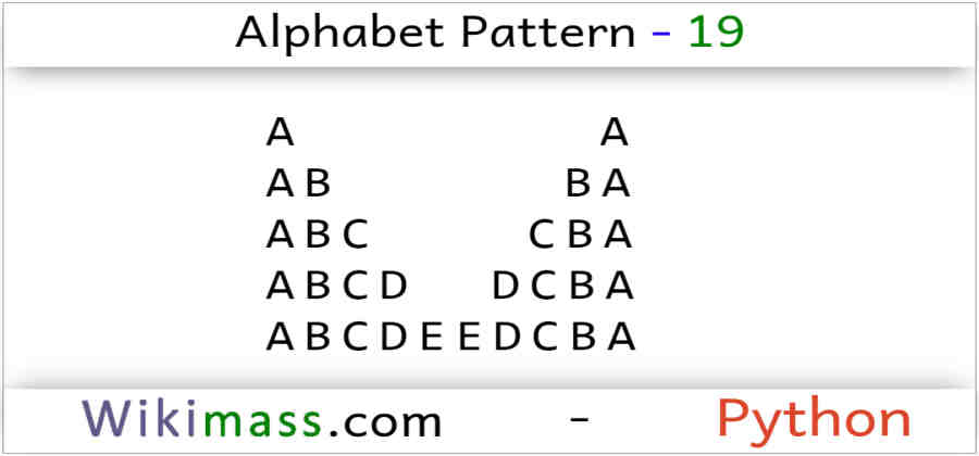 python-alphabet-pattern-19