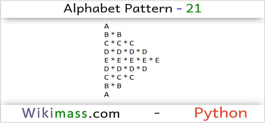 python-alphabet-pattern-21