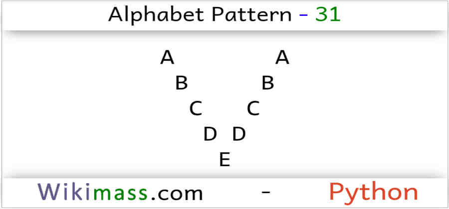 python-alphabet-pattern-31