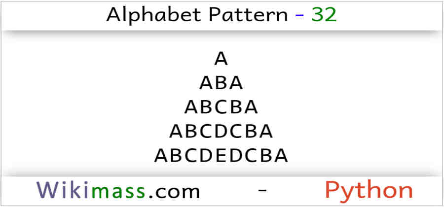 python-alphabet-pattern-32