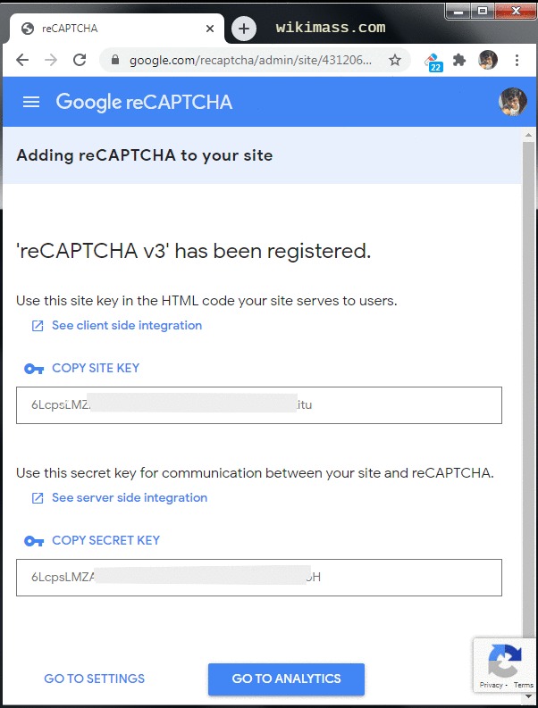 Adding reCAPTCHA to your site